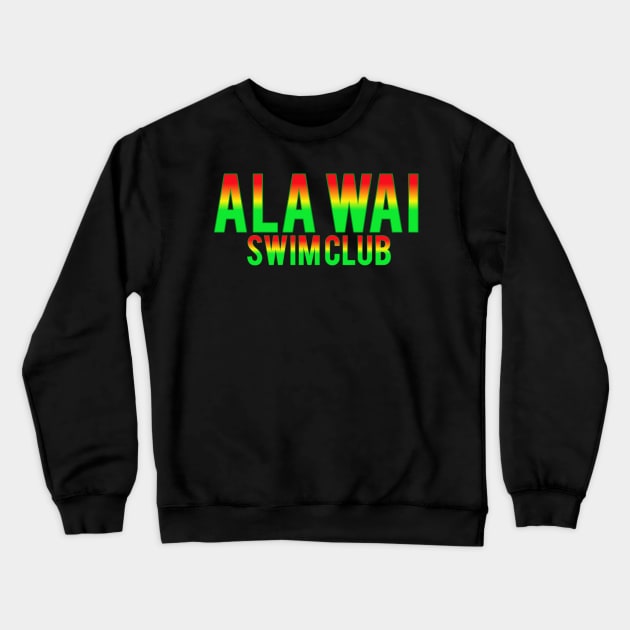 Hawaii t-shirt designs ala wai Crewneck Sweatshirt by Coreoceanart